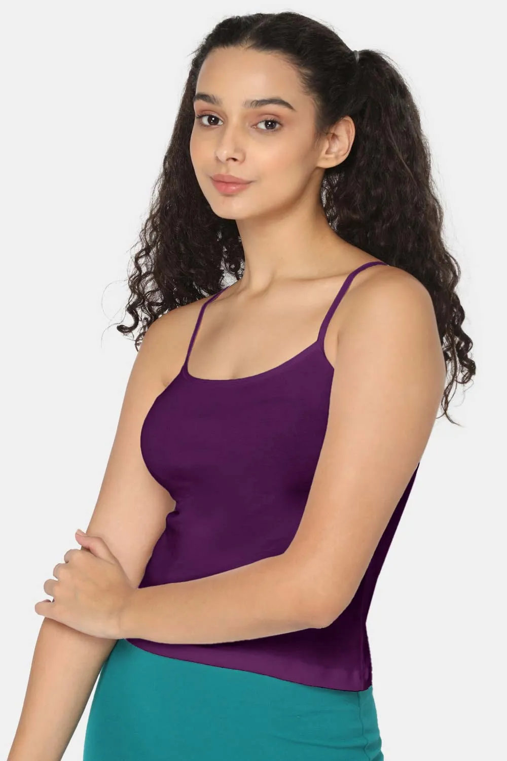 Intimacy Full Coverage Non-Padded Cotton Slip Camisole – IN02 | Wire-Free & Moisture-Wicking Design