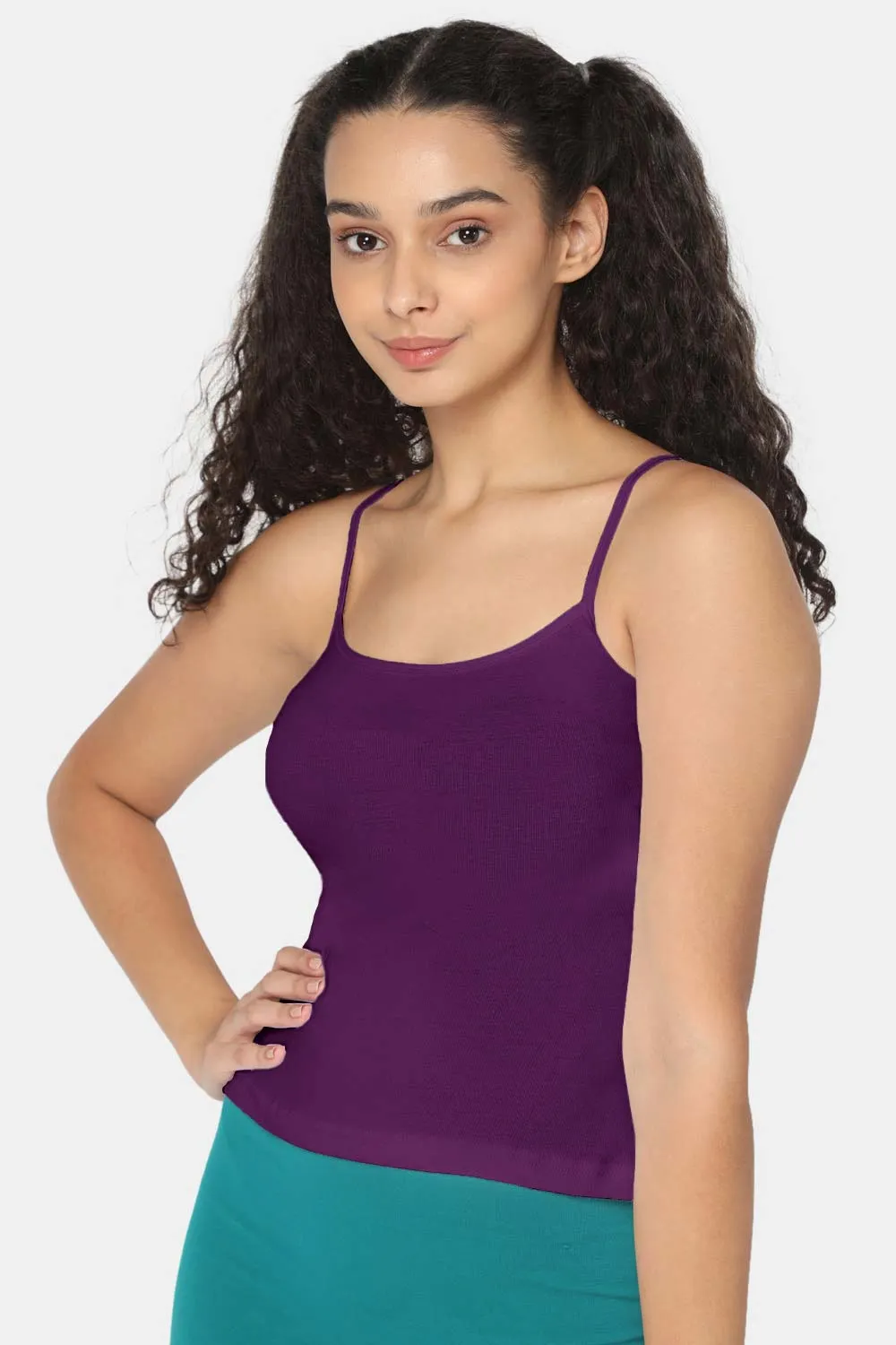 Intimacy Full Coverage Non-Padded Cotton Slip Camisole – IN02 | Wire-Free & Moisture-Wicking Design