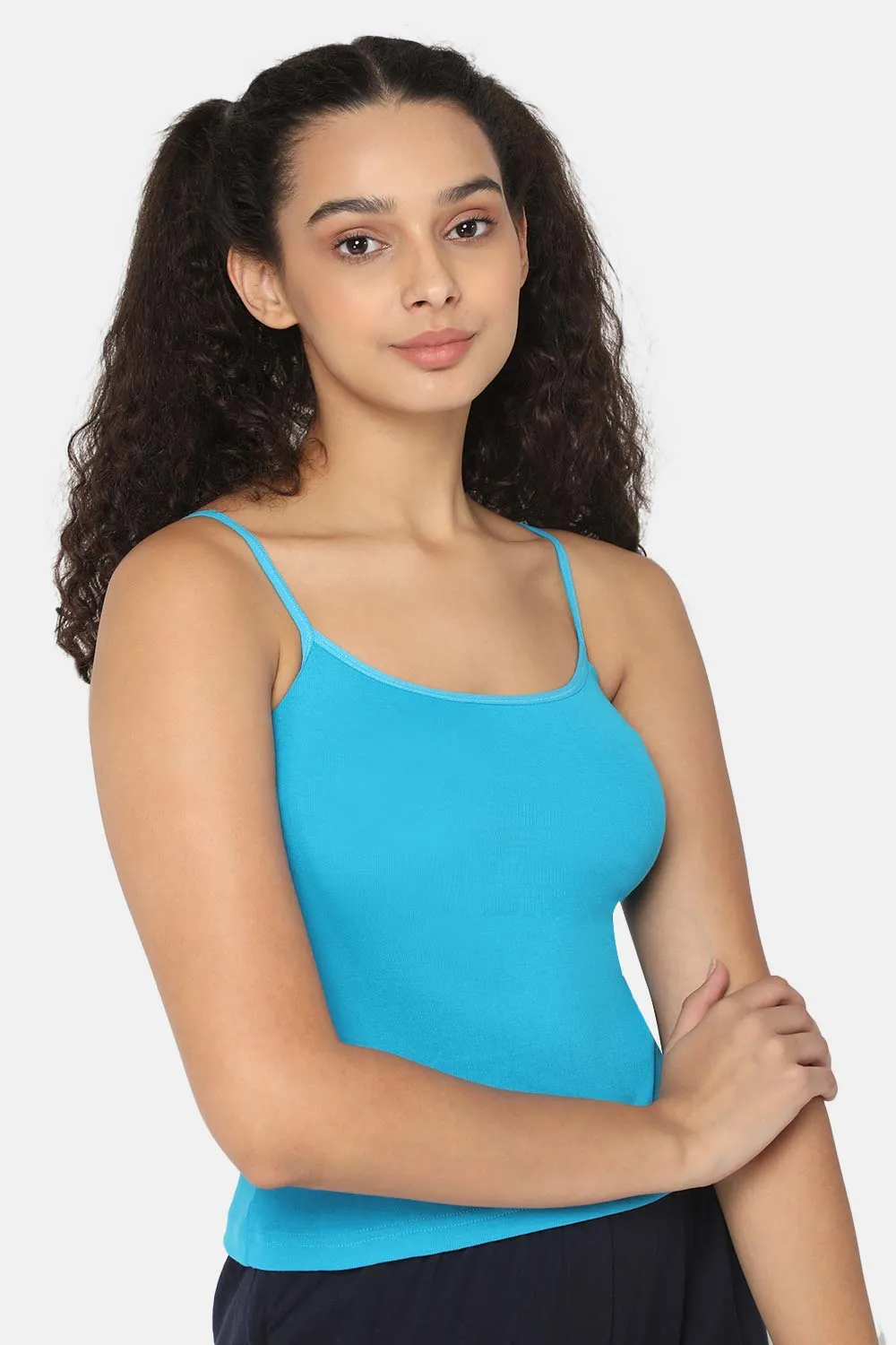 Intimacy Full Coverage Non-Padded Cotton Slip Camisole – IN02 | Wire-Free & Moisture-Wicking Design