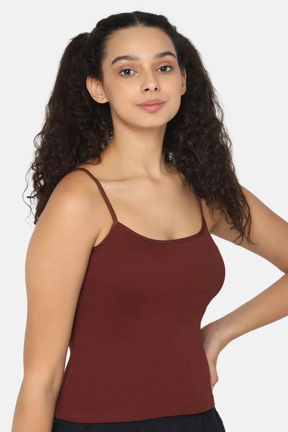 Intimacy Full Coverage Non-Padded Cotton Slip Camisole – IN02 | Wire-Free & Moisture-Wicking Design