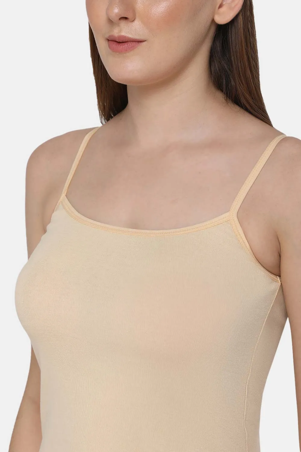 Intimacy Full Coverage Non-Padded Cotton Slip Camisole – IN02 | Wire-Free & Moisture-Wicking Design