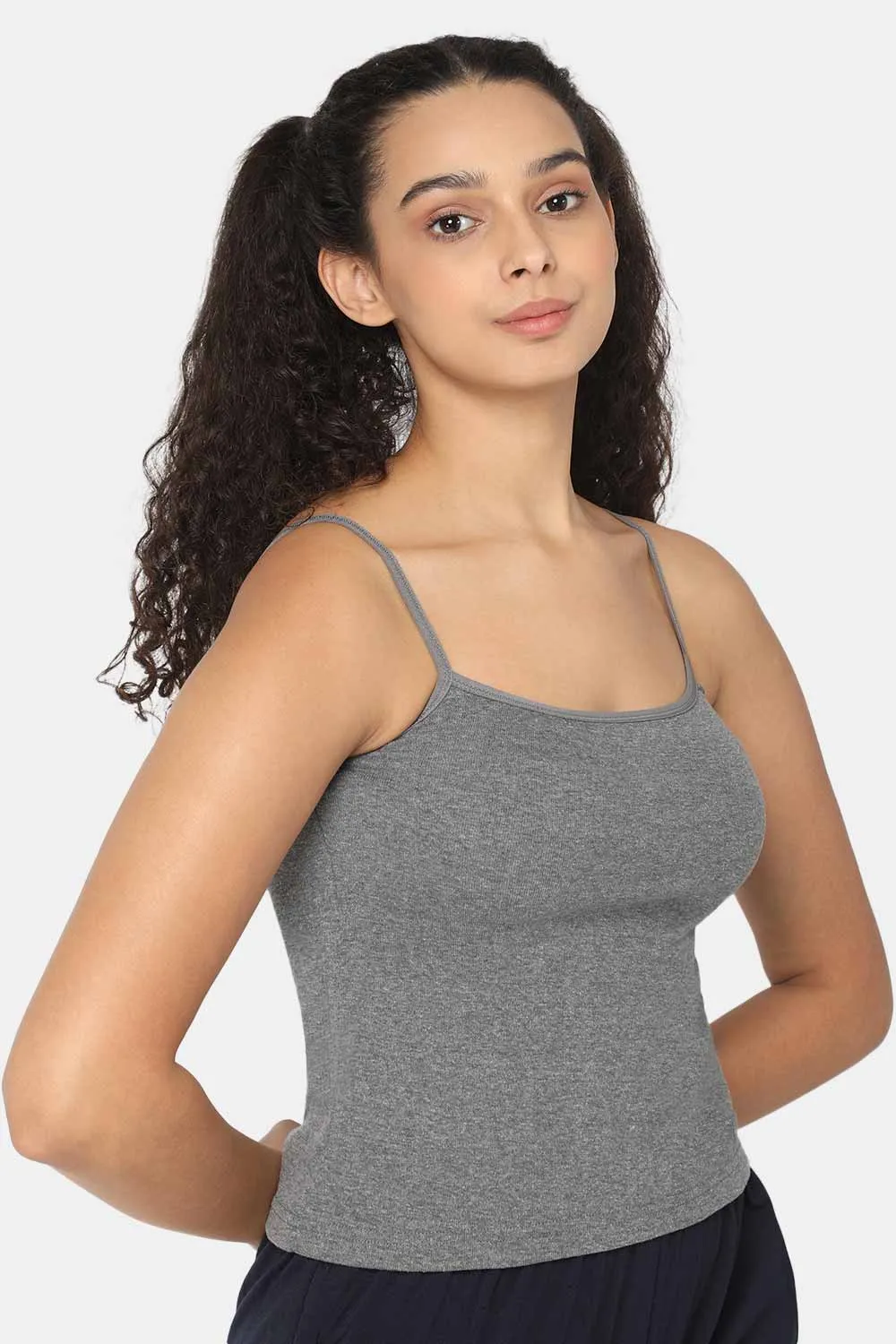 Intimacy Full Coverage Non-Padded Cotton Slip Camisole – IN02 | Wire-Free & Moisture-Wicking Design