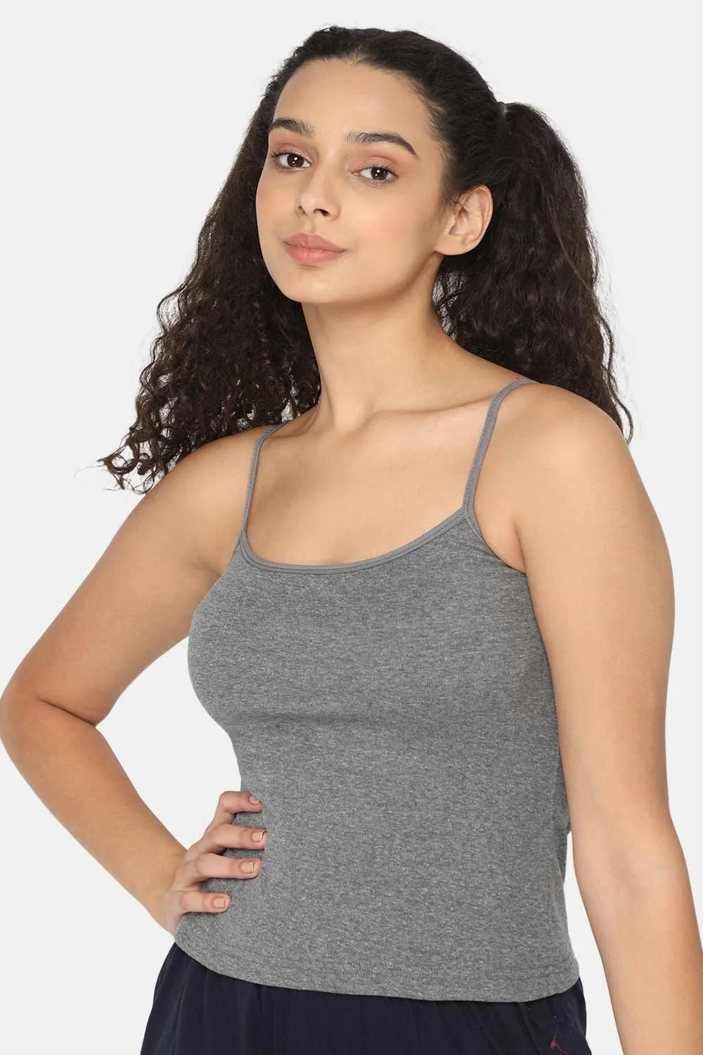 Intimacy Full Coverage Non-Padded Cotton Slip Camisole – IN02 | Wire-Free & Moisture-Wicking Design