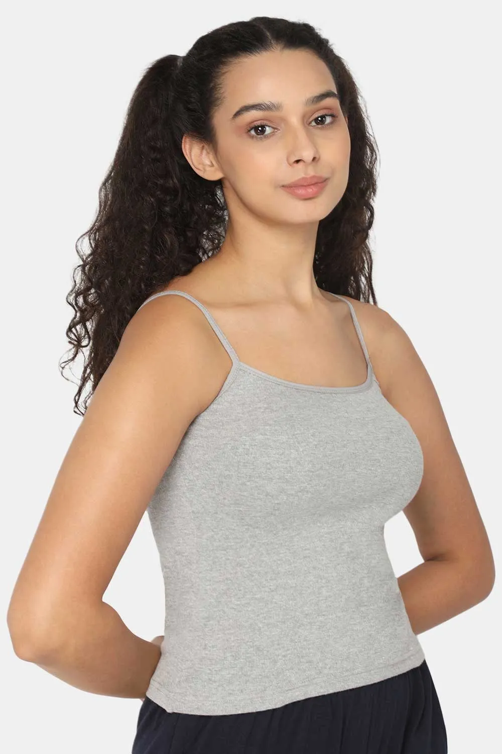 Intimacy Full Coverage Non-Padded Cotton Slip Camisole – IN02 | Wire-Free & Moisture-Wicking Design