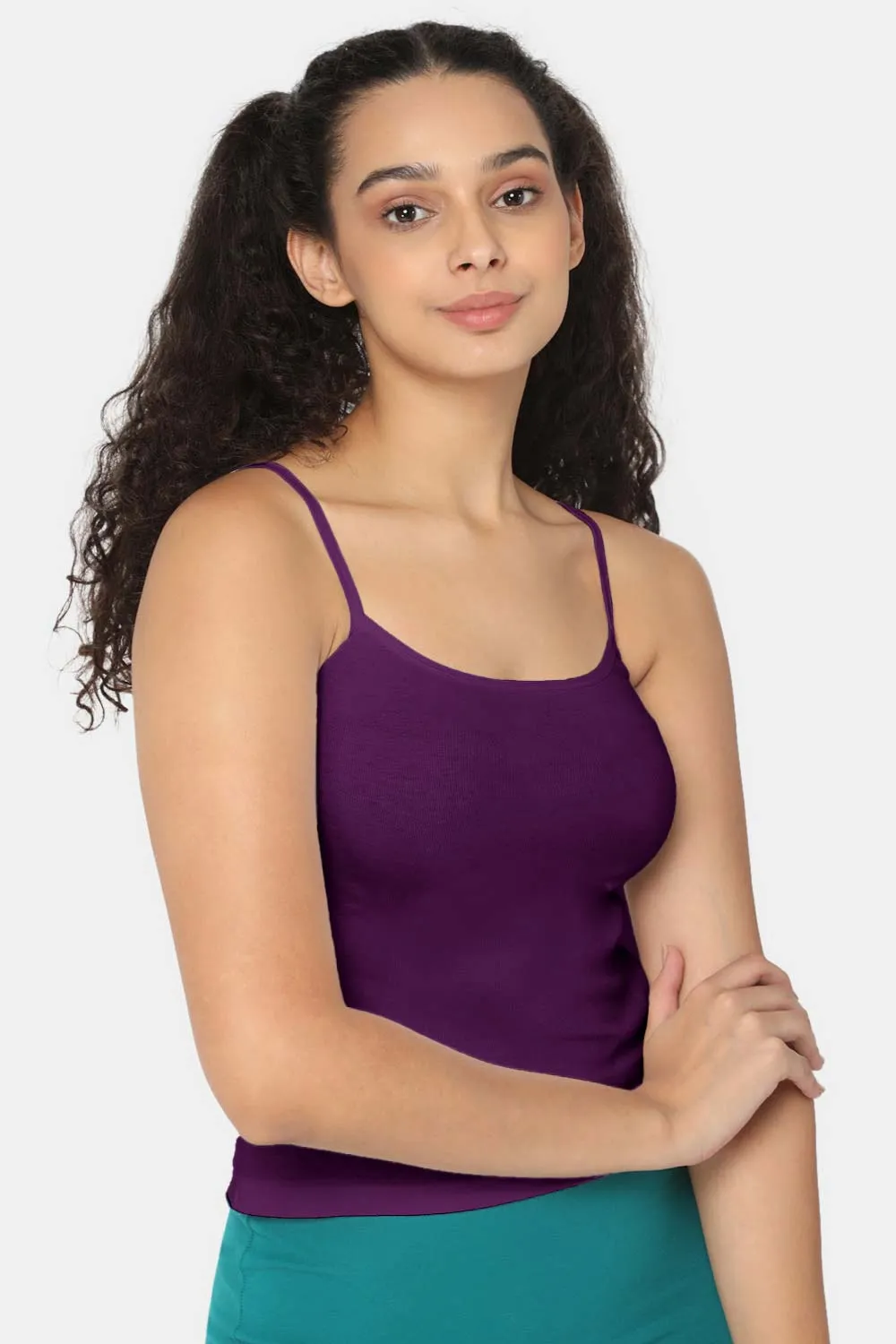 Intimacy Full Coverage Non-Padded Cotton Slip Camisole – IN02 | Wire-Free & Moisture-Wicking Design