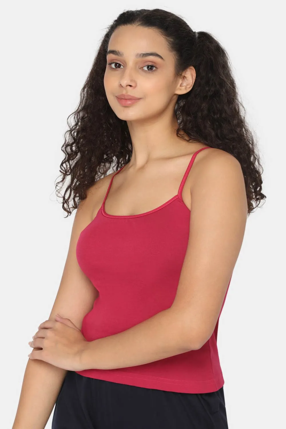 Intimacy Full Coverage Non-Padded Cotton Slip Camisole – IN02 | Wire-Free & Moisture-Wicking Design