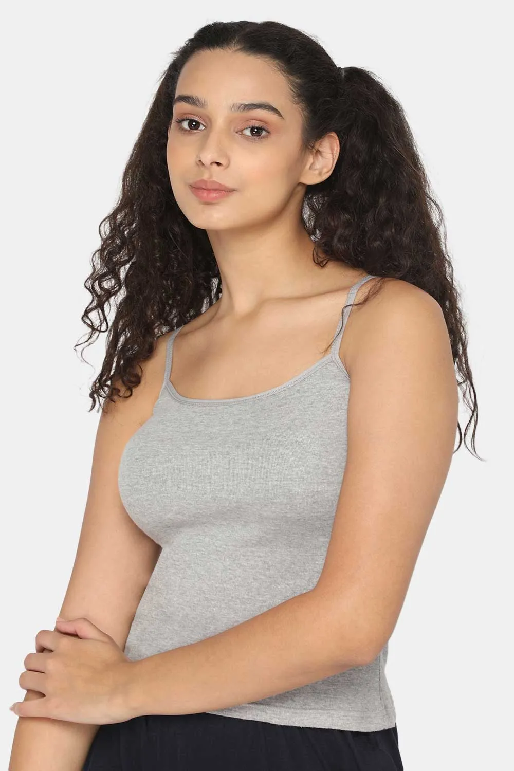 Intimacy Full Coverage Non-Padded Cotton Slip Camisole – IN02 | Wire-Free & Moisture-Wicking Design