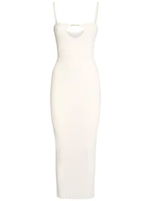 Jacquemus   La Robe Sierra Bretelles knit midi dress 