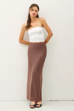 JERSEY KNIT MAXI SKIRT