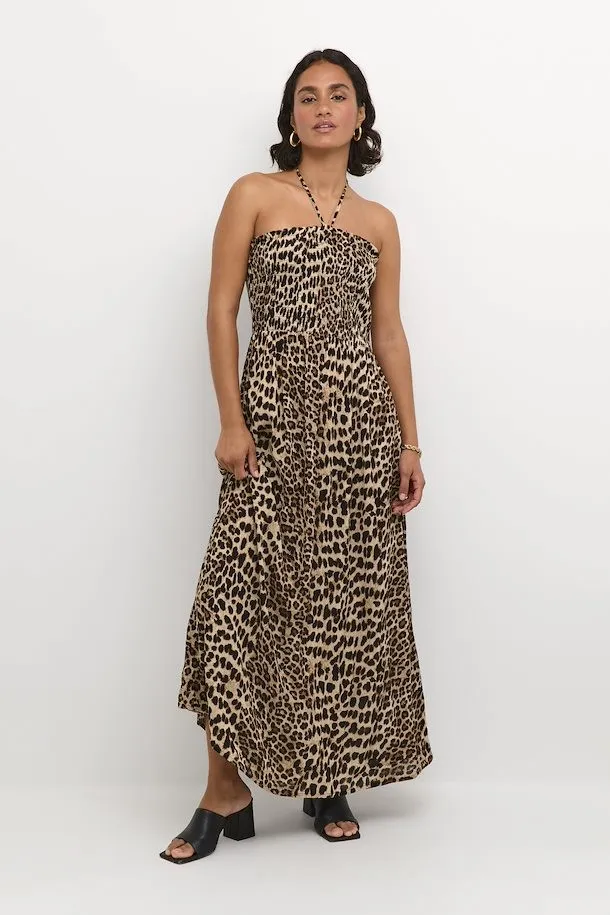 KAFFE KAMBER Leopard Maxi Dress