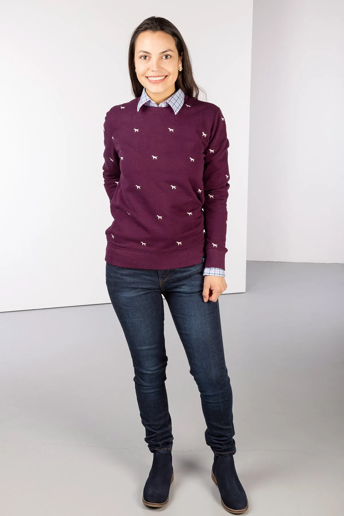 Ladies Embroidered Sweatshirt - Emily