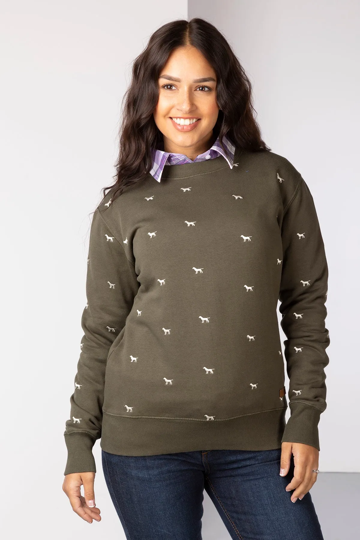 Ladies Embroidered Sweatshirt - Emily