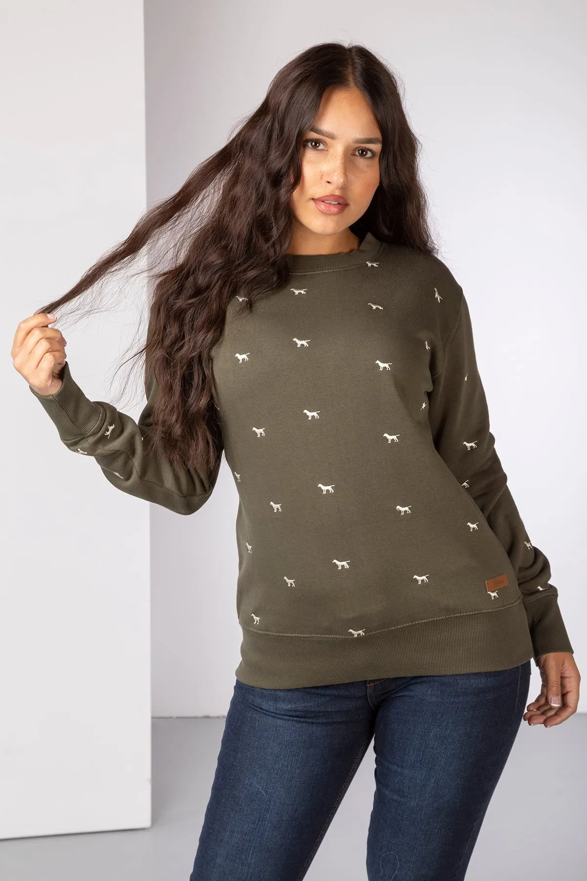 Ladies Embroidered Sweatshirt - Emily