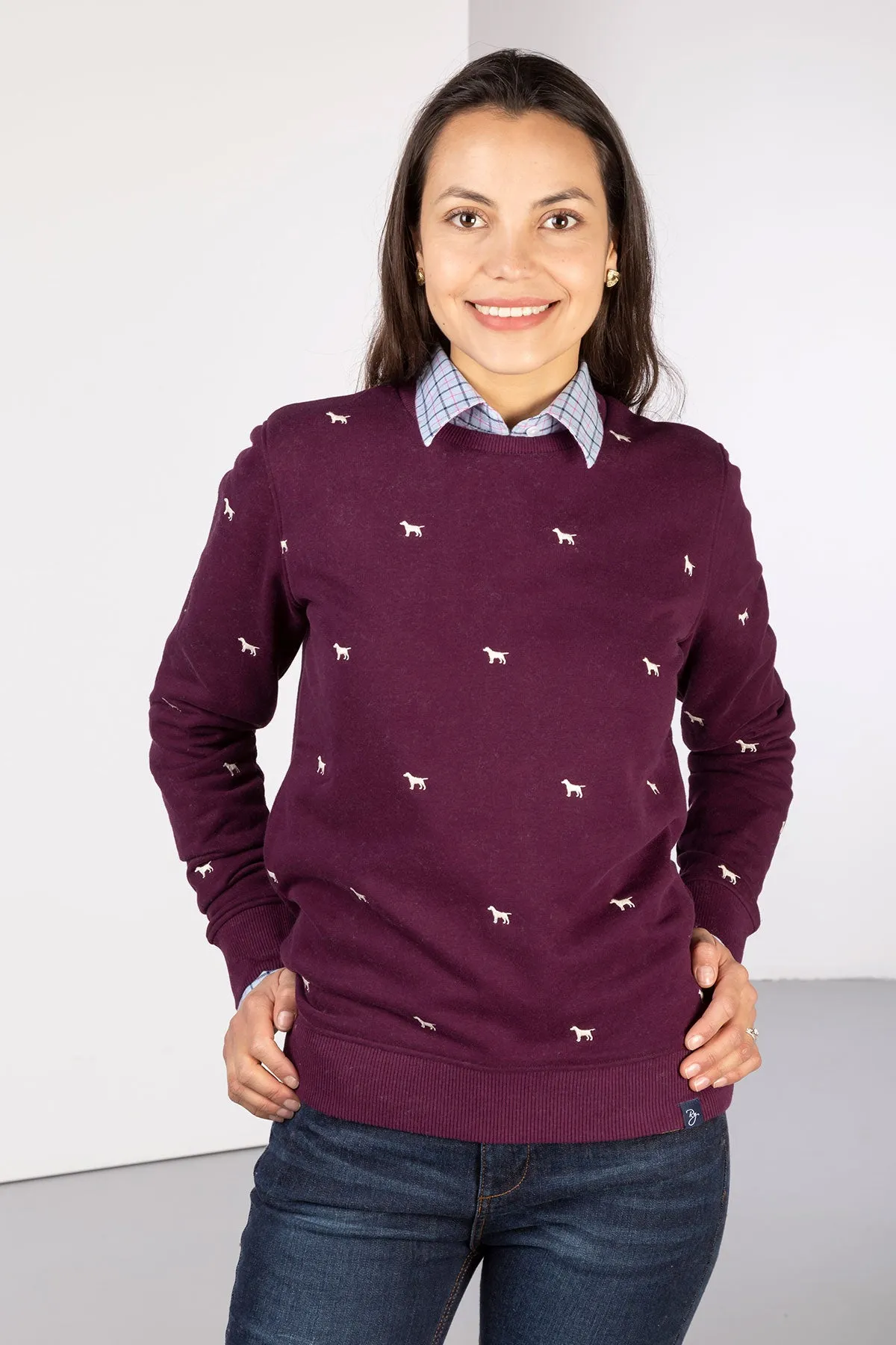 Ladies Embroidered Sweatshirt - Emily