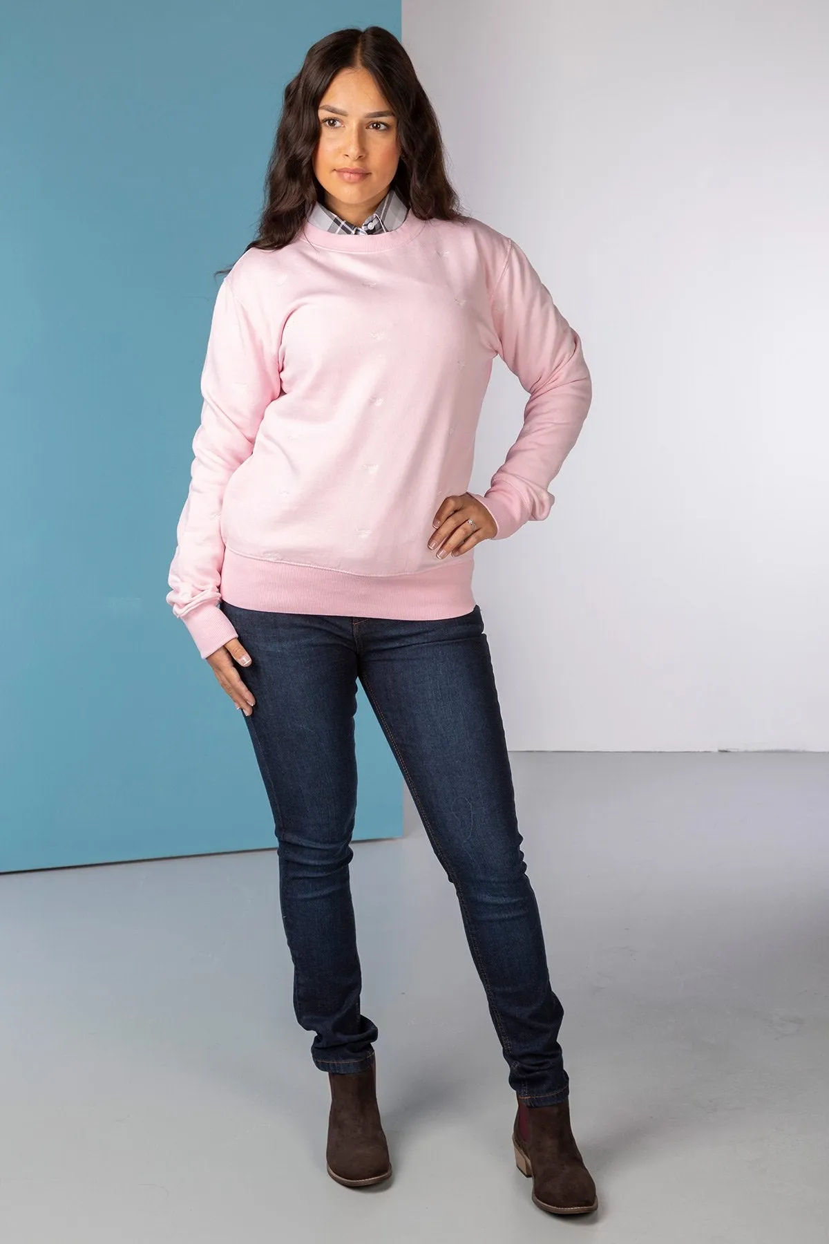 Ladies Embroidered Sweatshirt - Emily