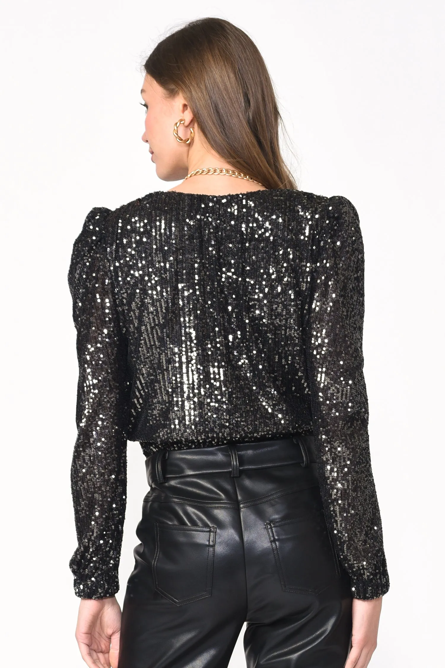 Lala Sequins Bodysuit