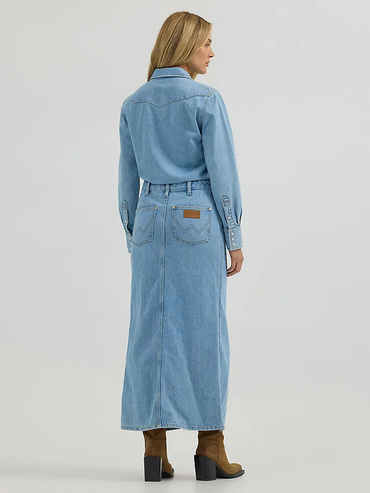 Laura Denim Maxi Dress