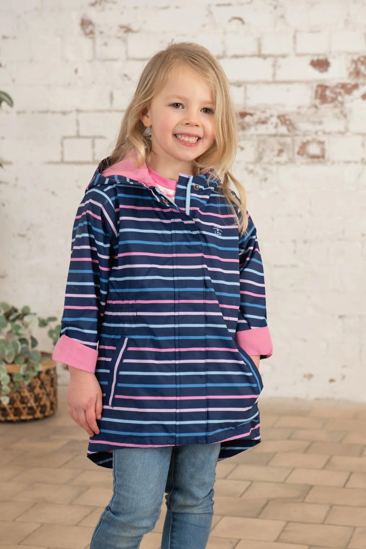 Light House Charlotte Parka - Blue Pink Stripe