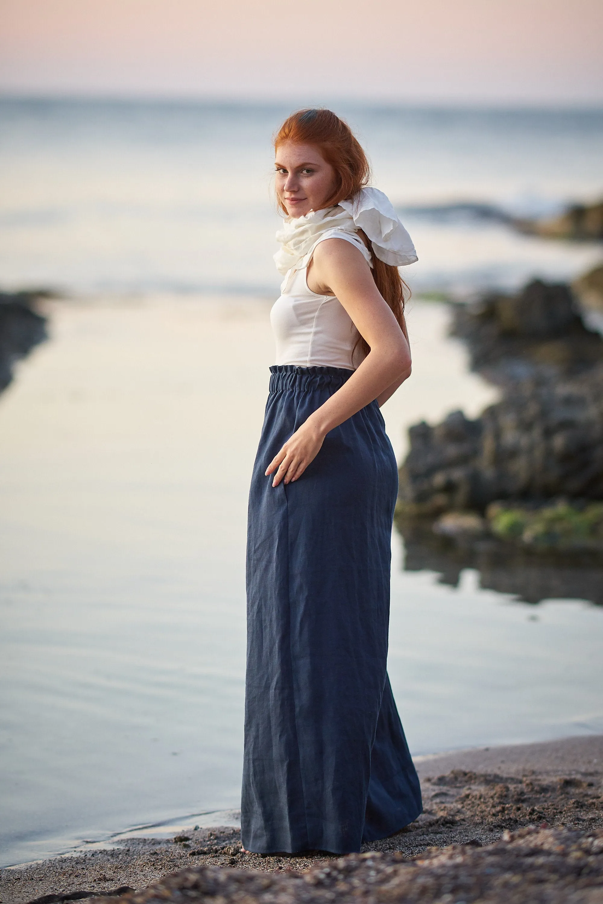 Linen Maxi Skirt