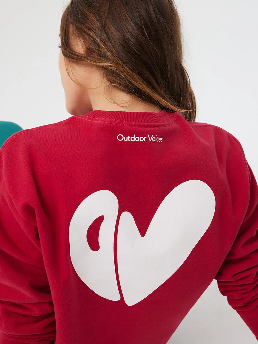 Love Without OV Cropped Sweatshirt