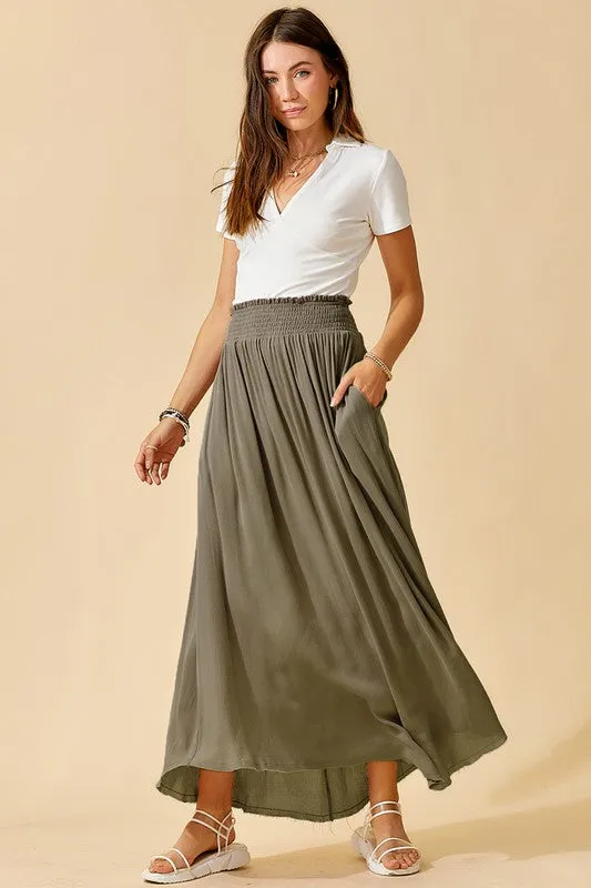 Maxi Skirt - olive