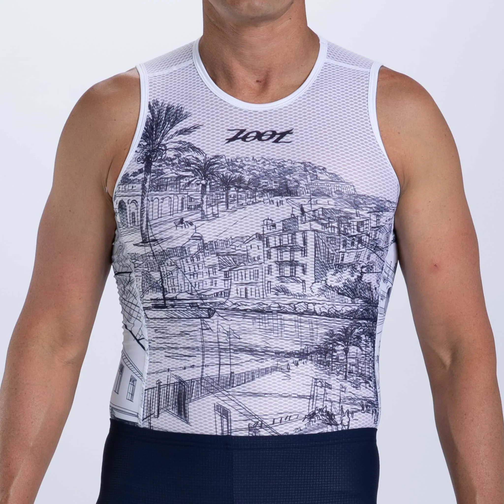 Men's Ltd Cycle Base Layer - Cote d'Azur