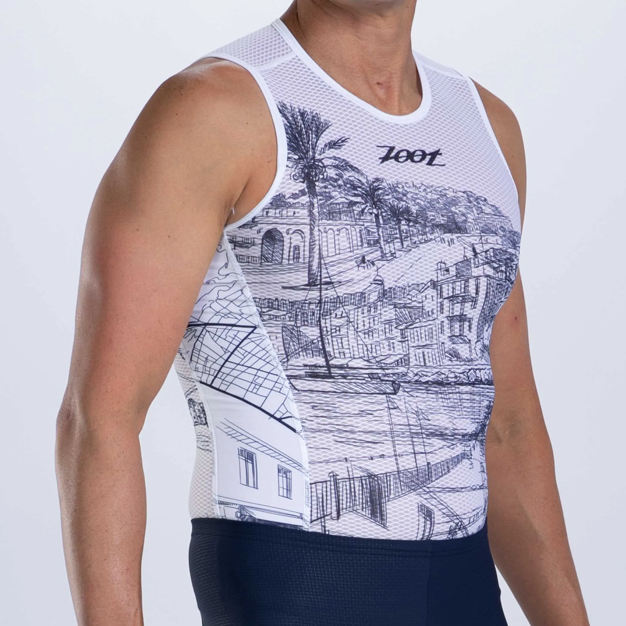 Men's Ltd Cycle Base Layer - Cote d'Azur