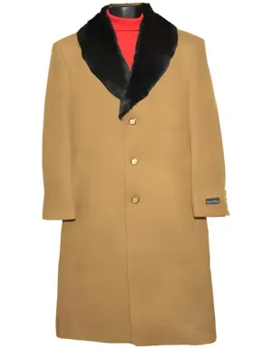 Mens Overcoat - Topcoat For Men - Winter Fabric - Coat Up To Size 68 Regular Fit Camel men's Big and Tall Large Man ~ Plus Size Wool Overcoat Long men's Dress Topcoat - Winter coat Outerwear