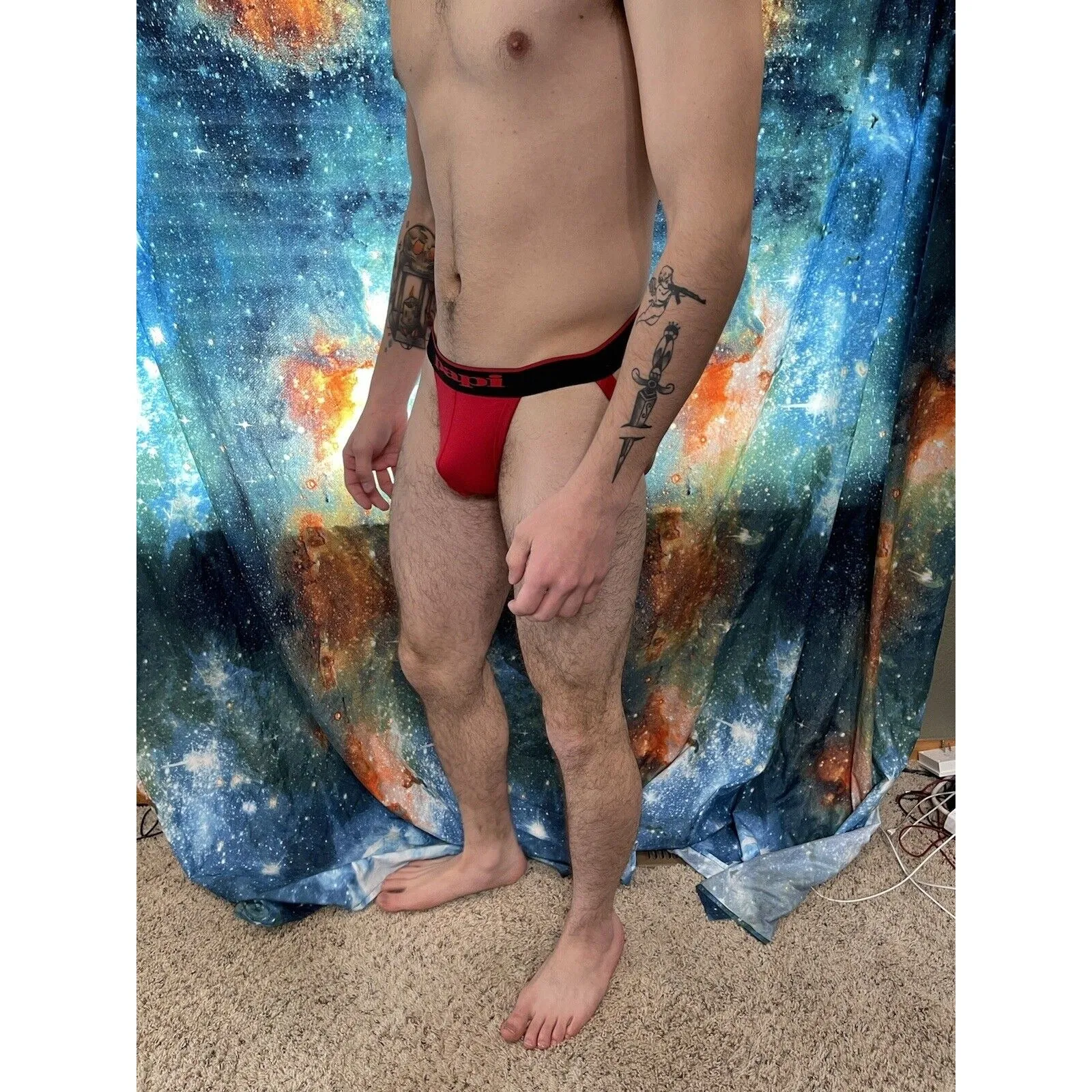 Men's Red Papi Jockstrap XL