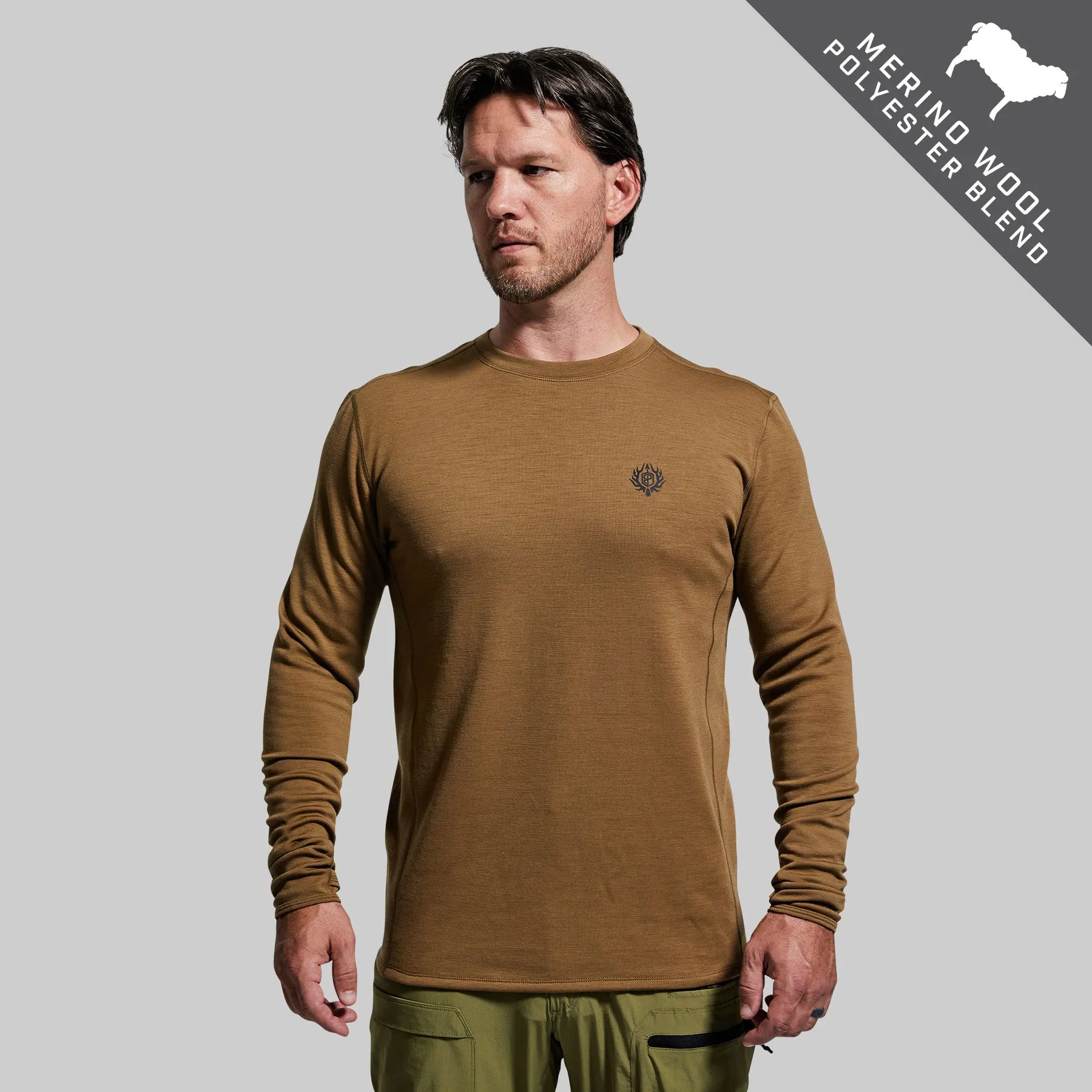 Men's Ridgeline Heavy Base Layer Top (Coyote Brown)