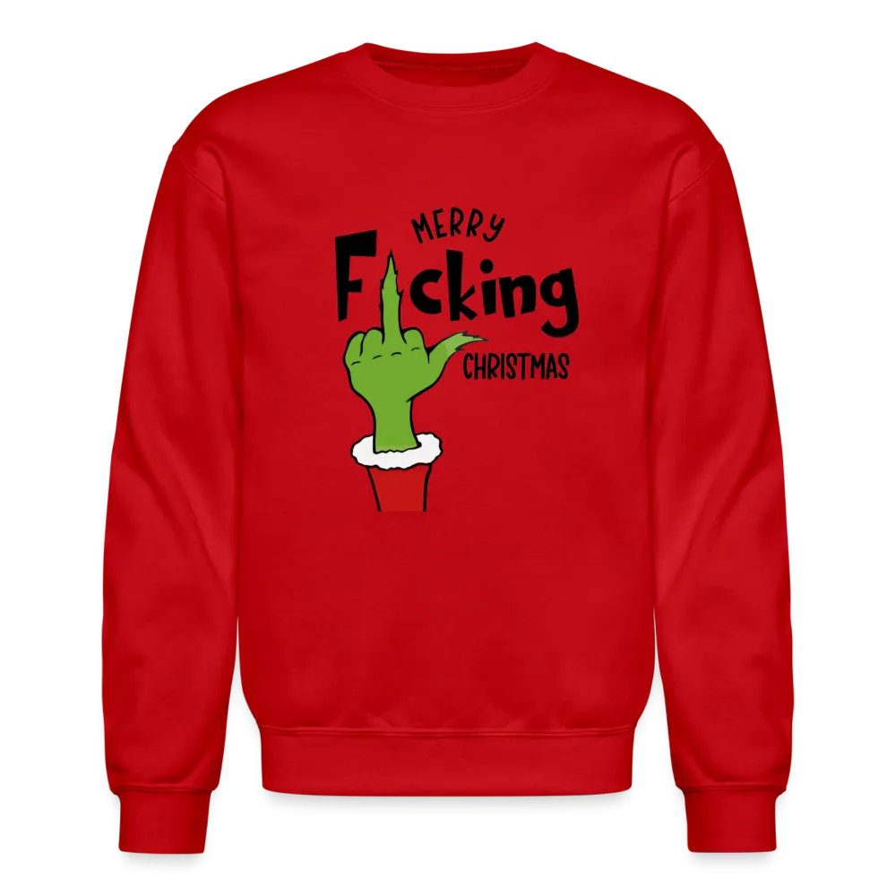 Merry F*cking Christmas Grumpy Middle Finger Sweatshirt