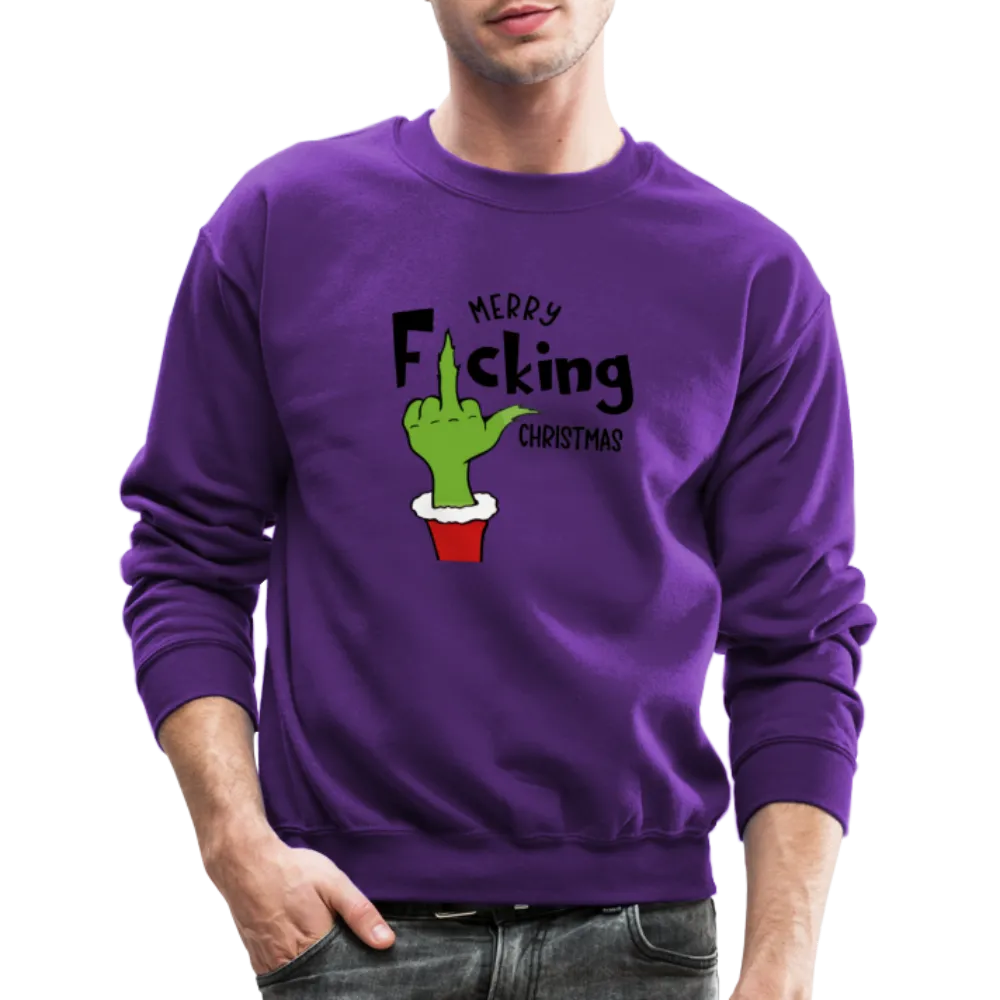 Merry F*cking Christmas Grumpy Middle Finger Sweatshirt