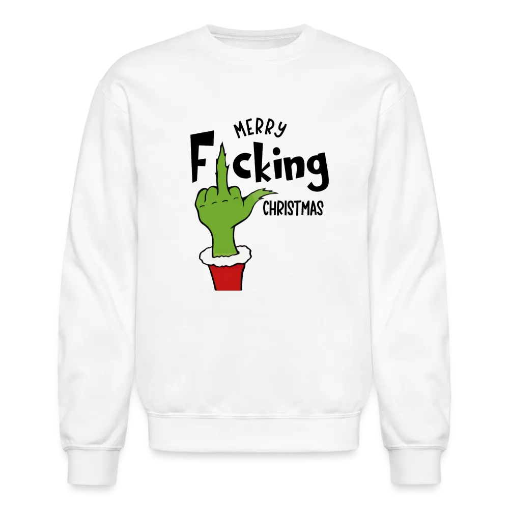 Merry F*cking Christmas Grumpy Middle Finger Sweatshirt