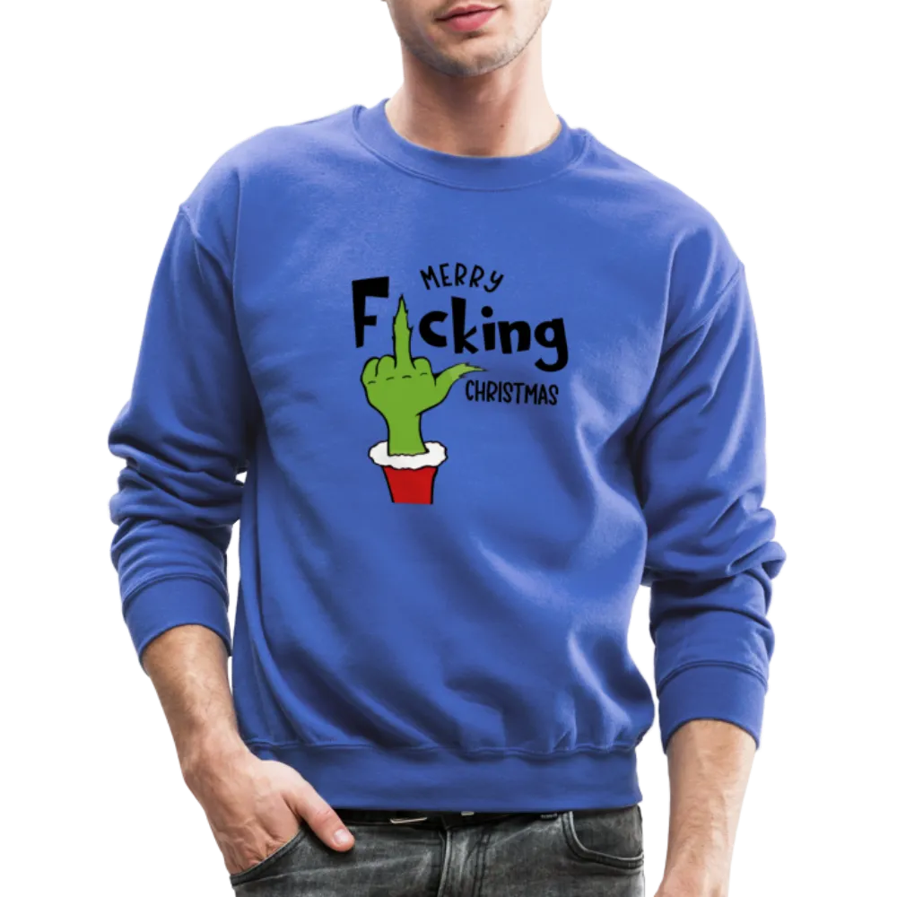 Merry F*cking Christmas Grumpy Middle Finger Sweatshirt