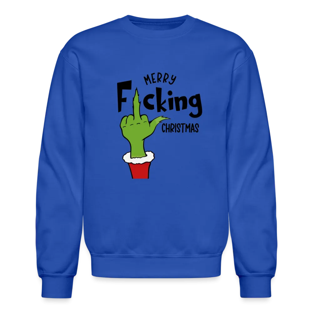 Merry F*cking Christmas Grumpy Middle Finger Sweatshirt