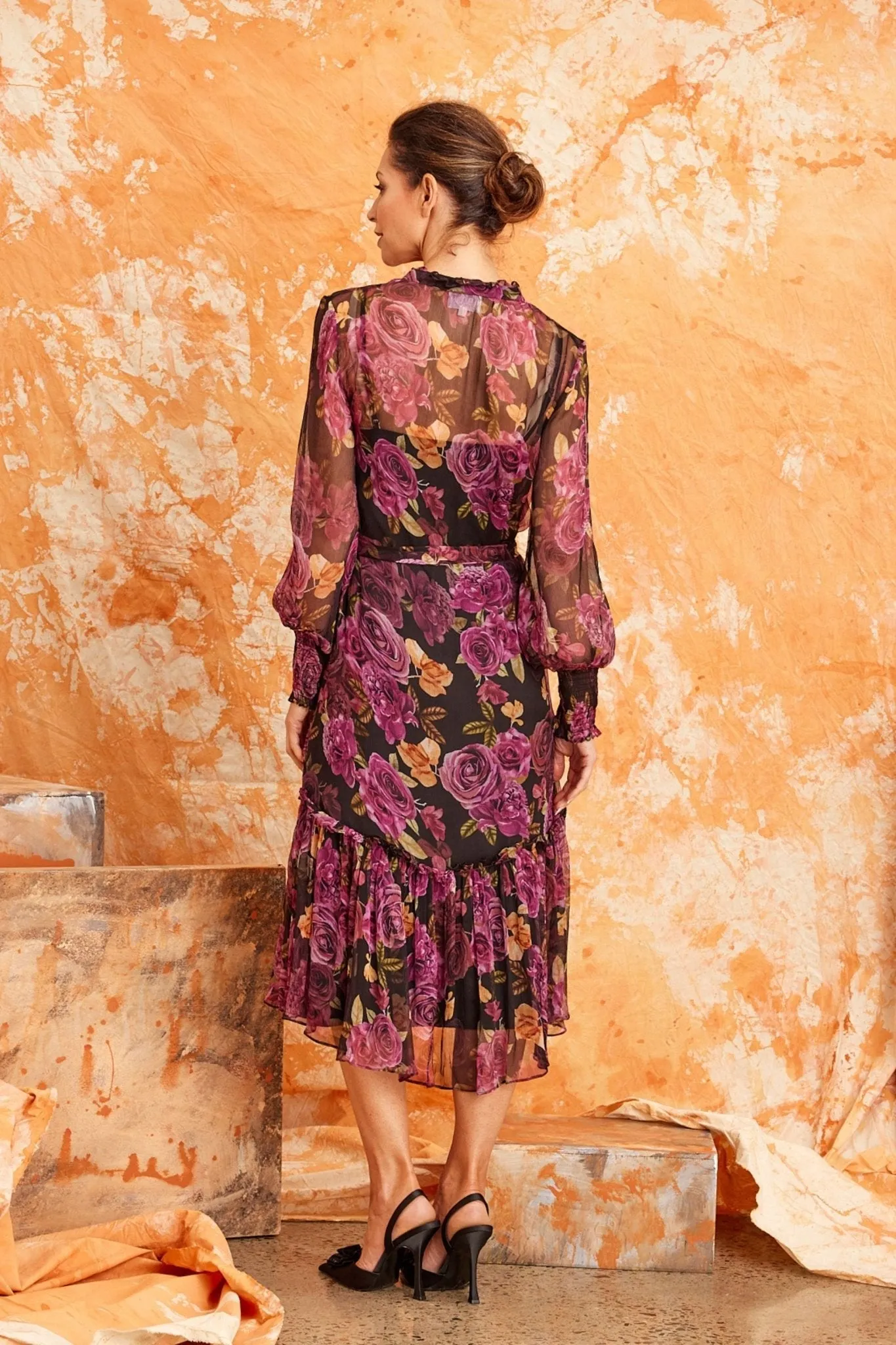 MIA BLACK FLORAL DRESS - 2012PR