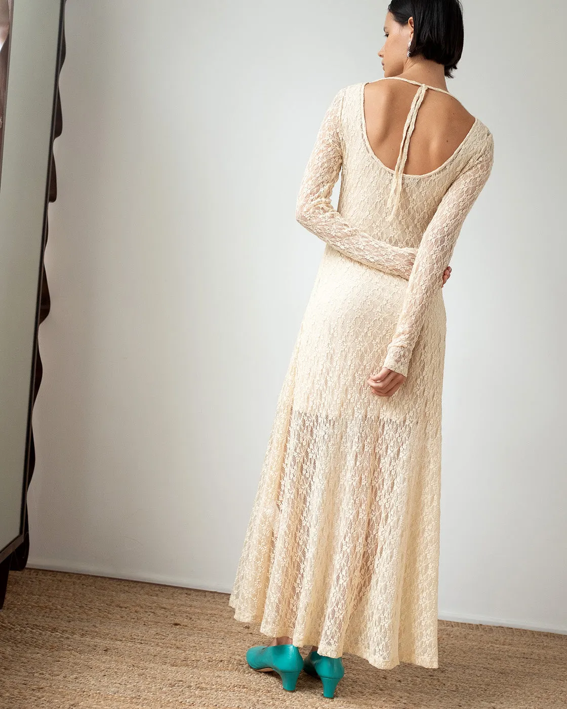 Mila Dress Lace Cream