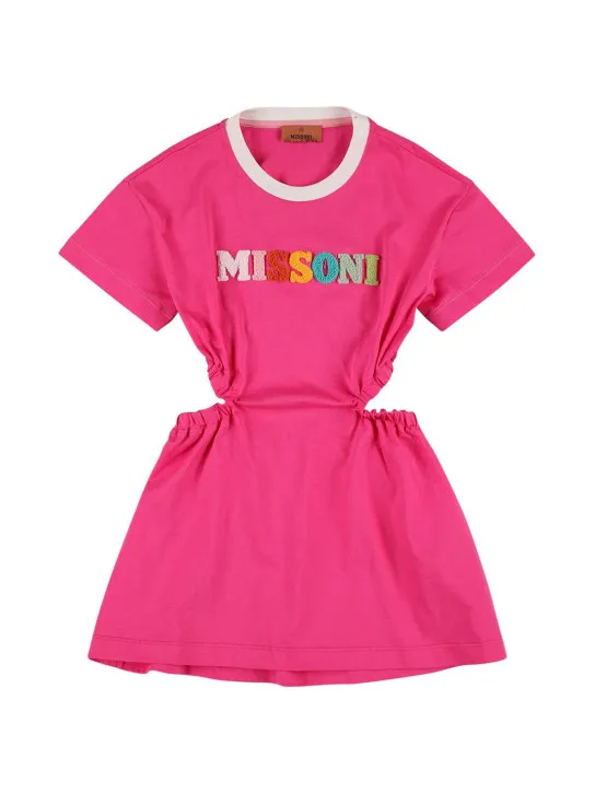 Missoni   Cotton jersey logo dress 