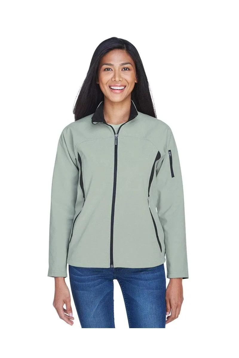 North End 78034: Ladies' Three-Layer Fleece Bonded Performance Soft Shell Jacket