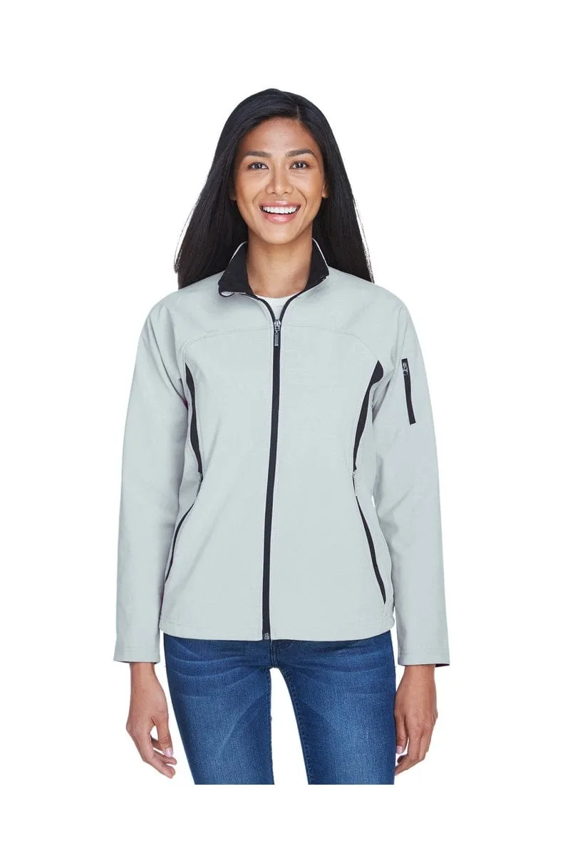 North End 78034: Ladies' Three-Layer Fleece Bonded Performance Soft Shell Jacket