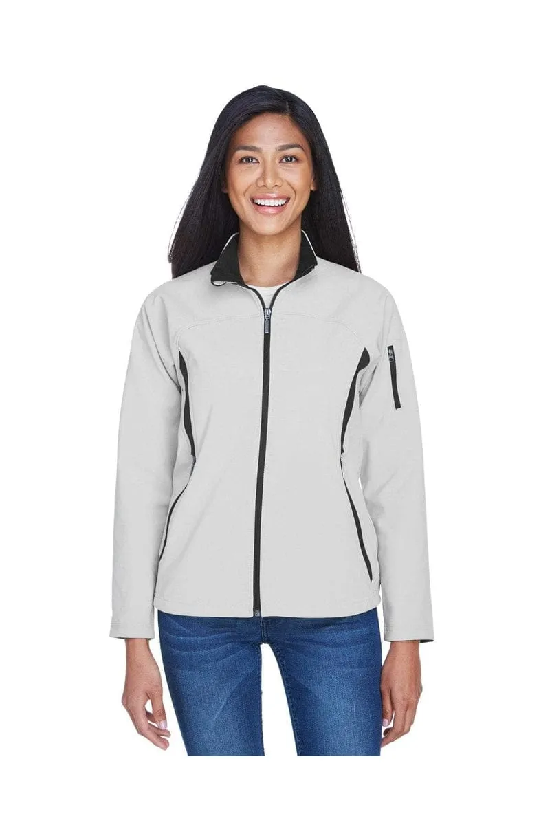 North End 78034: Ladies' Three-Layer Fleece Bonded Performance Soft Shell Jacket