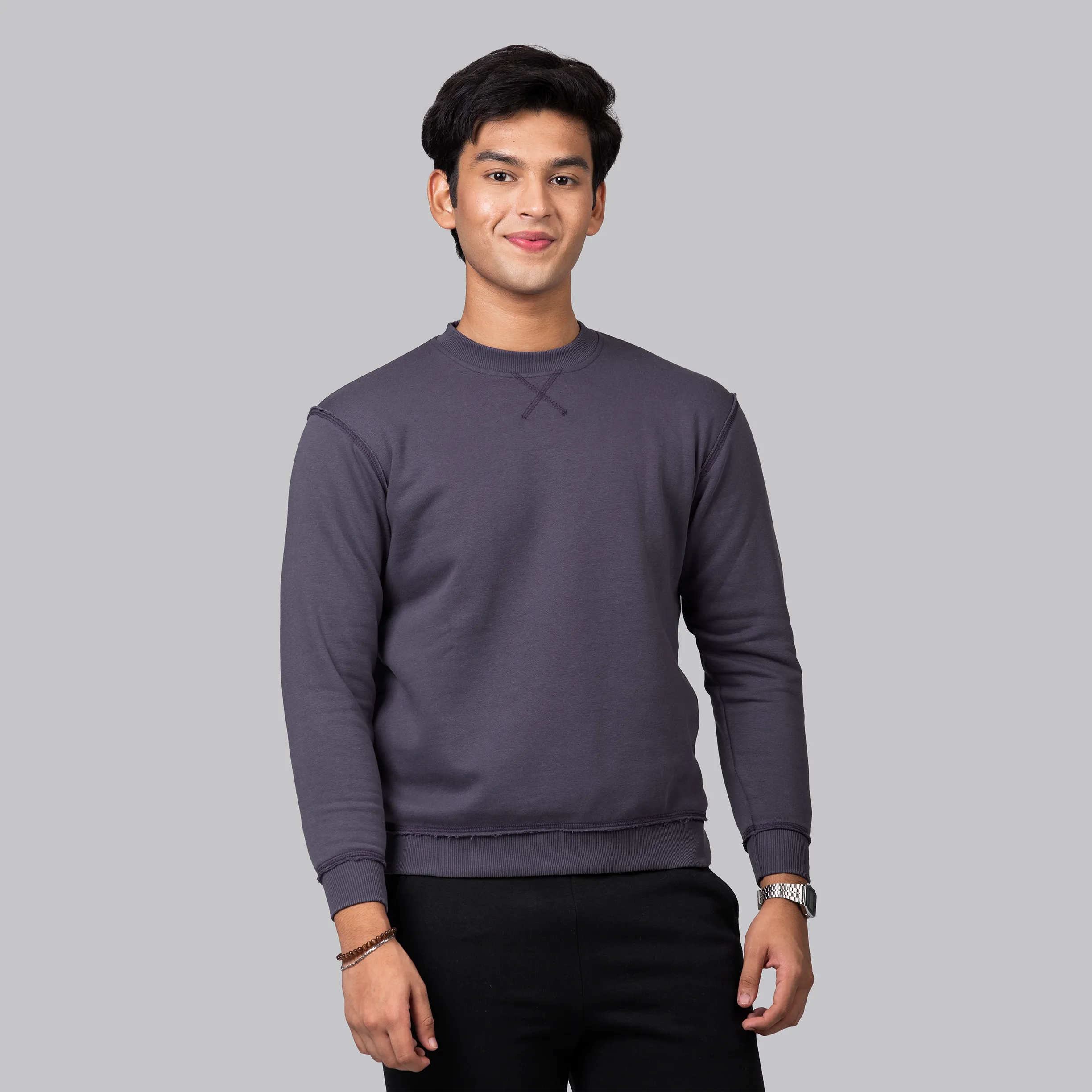 Open Edge Crewneck | Mulberry