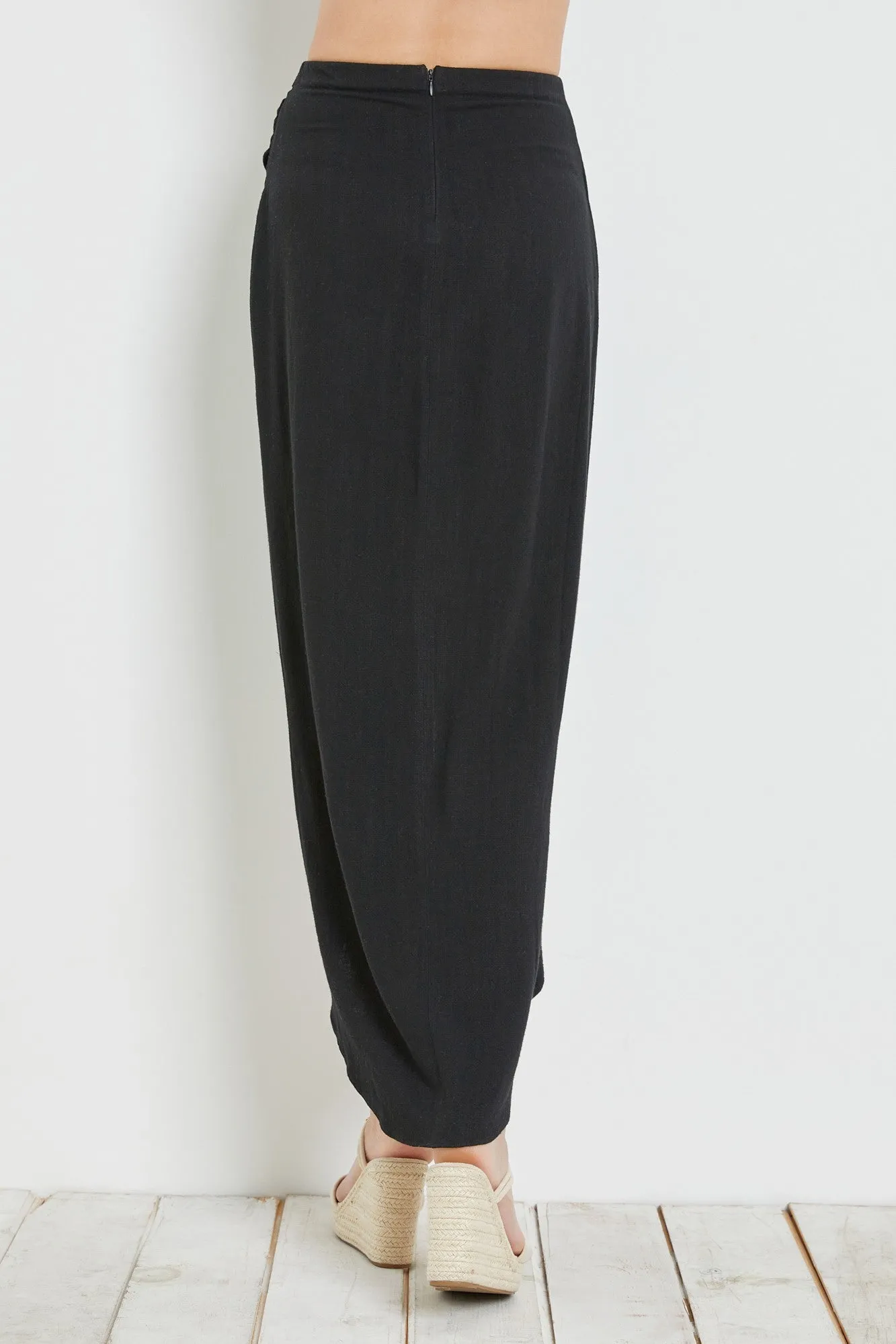 Overlap Tulip Maxi Skirt