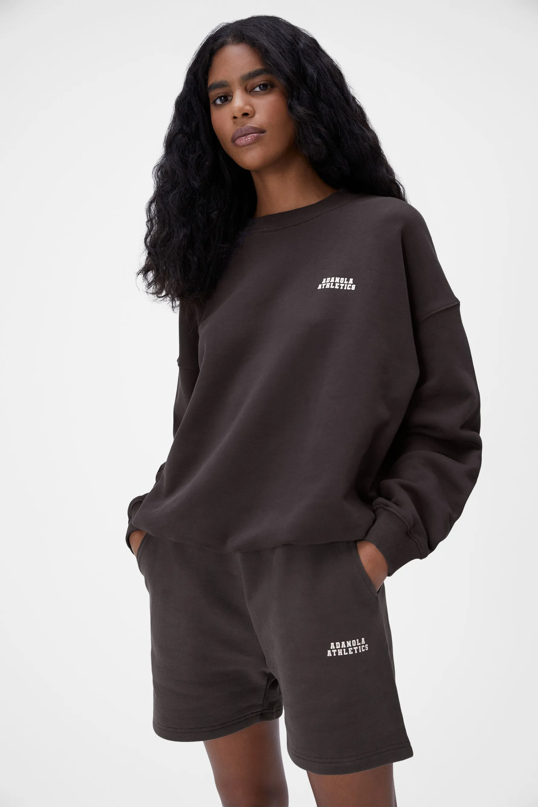 Oversized Sweatshirt - Coffee Bean