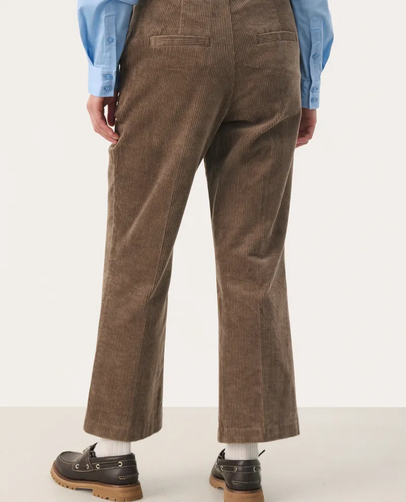 Part Two Mishas Walnut Brown Cord Trousers