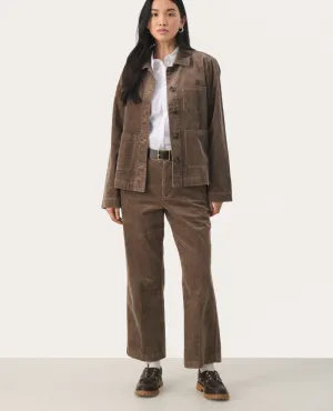 Part Two Mishas Walnut Brown Cord Trousers