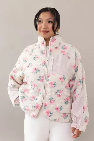 Peonies Fleece Jacket