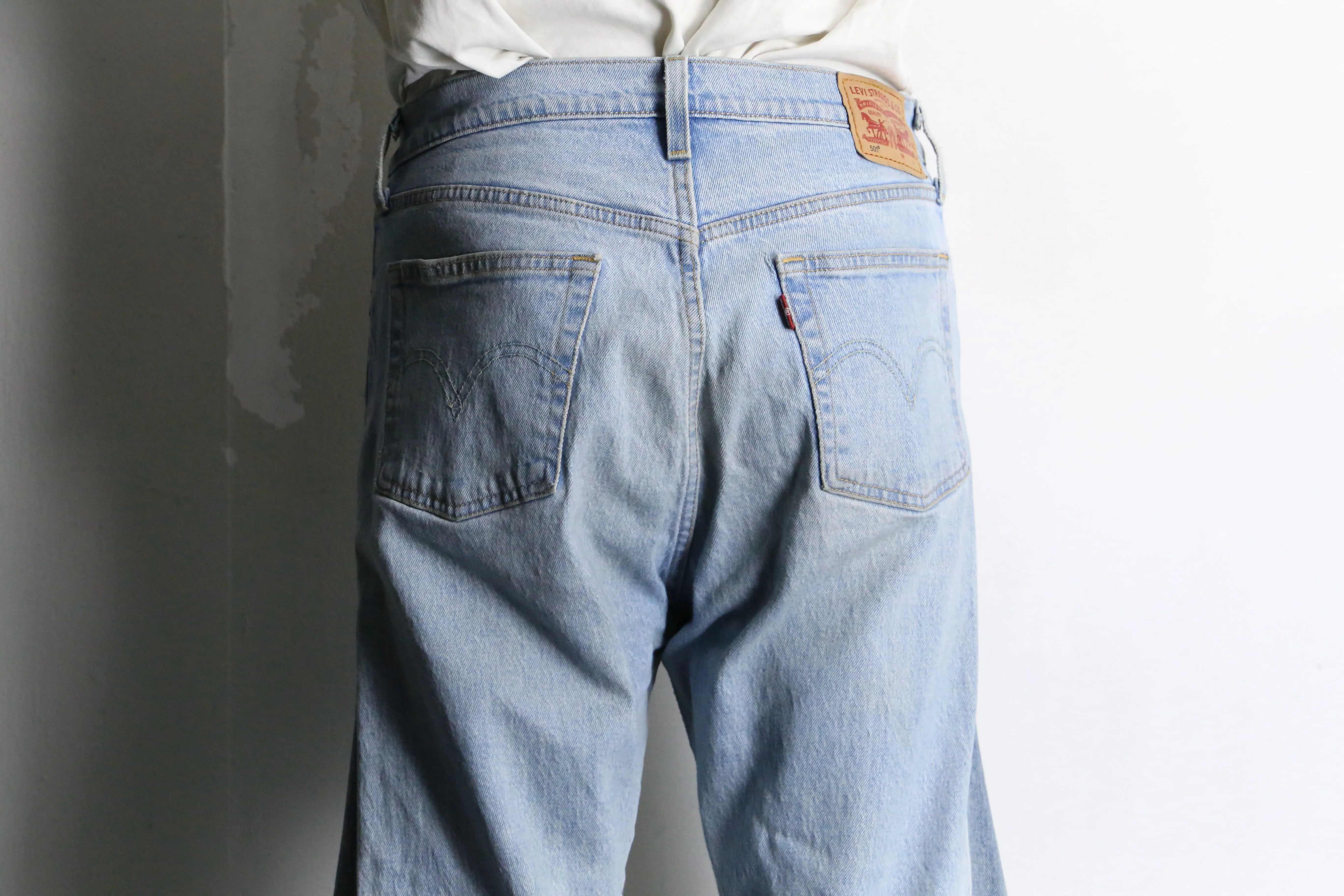 "Re:make" many pocket patch buggy flare denim