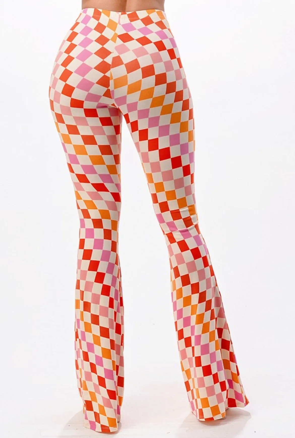 “Retro” High Waisted Flared Pants