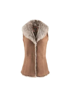 Reversible Elizabeth Gilet - Mushroom